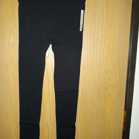 MORAL fiber Womens black leggings l/xl new A-14 - Picture 5 of 9